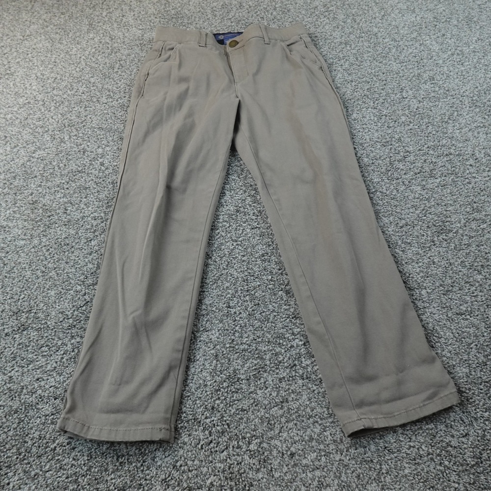 Democracy Pants Womens 8 Brown Chino Ab Solution Mid Rise Straight‎ Stretch Flex